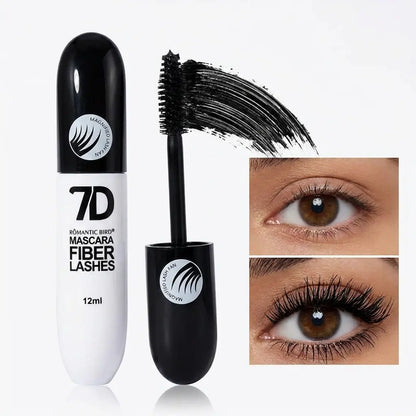 7D Silk Fiber Mascara, Single Item, Waterproof Volumizing &amp; Lengthening Mascara, 24-Hour Wear for Flawless Lashes, Beginner-Friendly Beauty Product for All Skin Types, Gift, Water Proof, Cosmetic, Beauty Products, Mascara Volume and Length