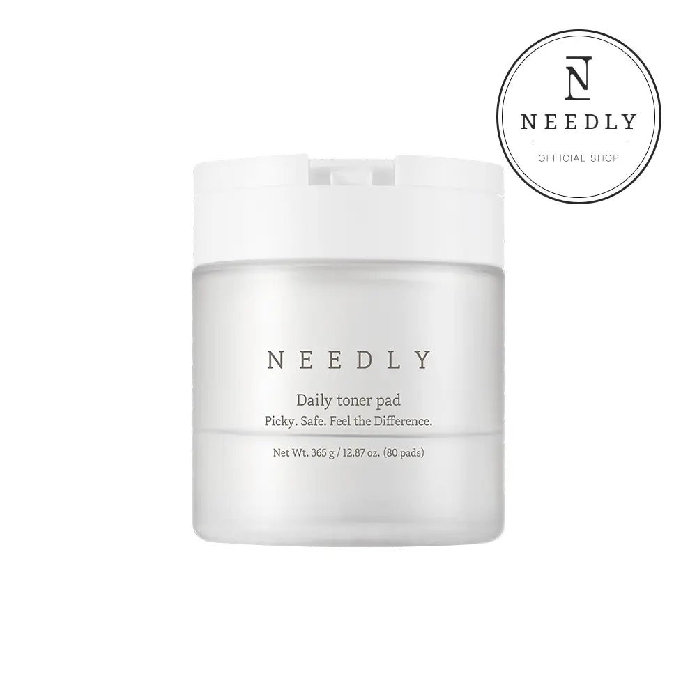 NEEDLY Daily Toner Pad 365G (80 Pads) | BHA &amp; PHA Exfoliating Toner Pad | Pore Care &amp; Hydrating Facial Pad