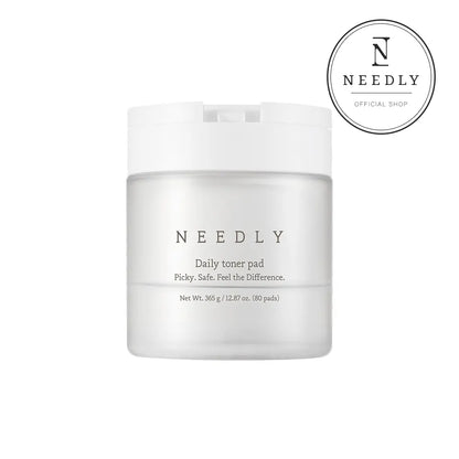 NEEDLY Daily Toner Pad 365G (80 Pads) | BHA &amp; PHA Exfoliating Toner Pad | Pore Care &amp; Hydrating Facial Pad