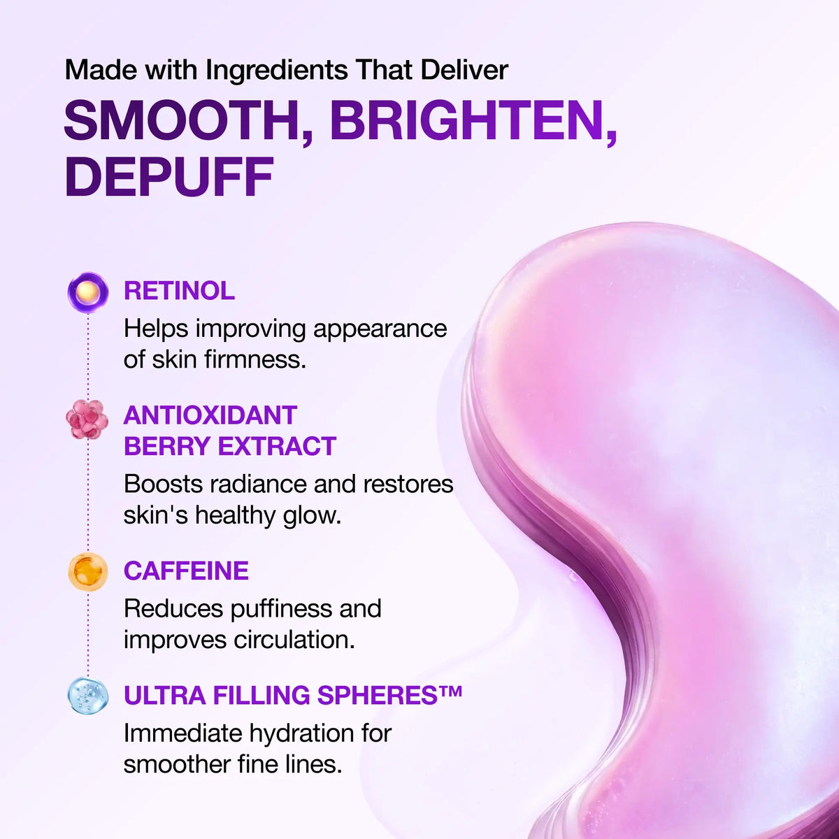 [Anua] Retinol Berry Revitalizing Eye Patch for Wrinkle and Dark Circles(60Ea), 8Hour Plumping Effect in 10 Minutes, Fuller Looking &amp; Lifted Skin, Hyal-Plumping Effect, Brightens Undereye by Antioxidant Berry Extracts, Relieves Puffiness with Caffeine