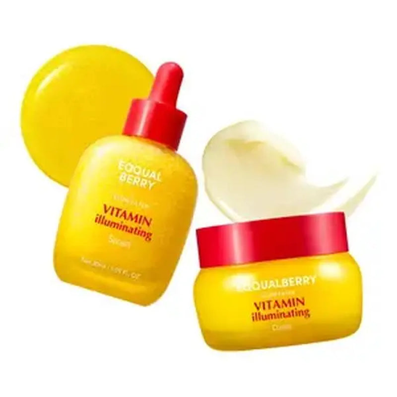 EQQUALBERRY Bakuchiol Duo – Serum &amp; Capsule Cream Set for Firming, Smoothing &amp; Hydrating | Gentle Retinol Alternative for Radiant, Resilient Skin