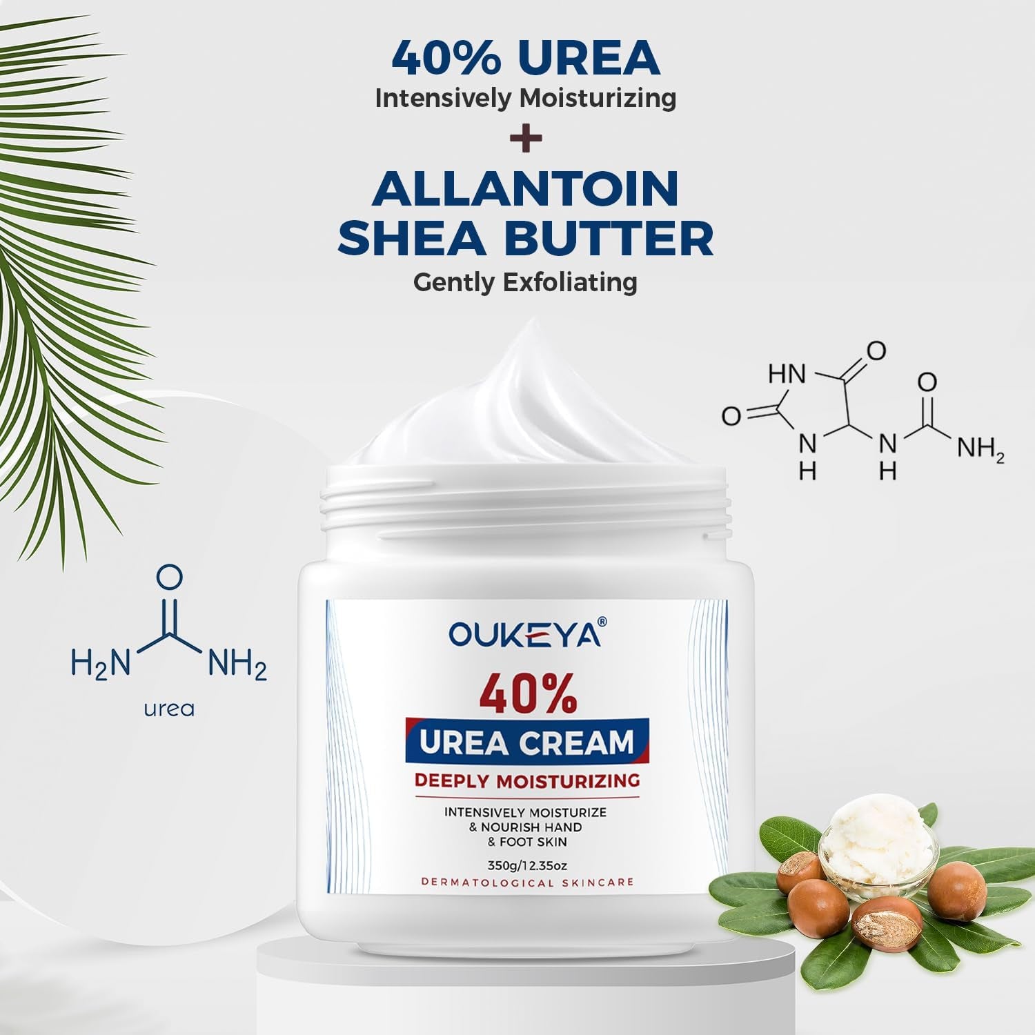 40% Urea Hand Foot Cream Intensive Moisturiser for Dry Cracked Skin | Intensive Moisturising Care for Dry Cracked Heels, Hands and Calloused Skin; 350G