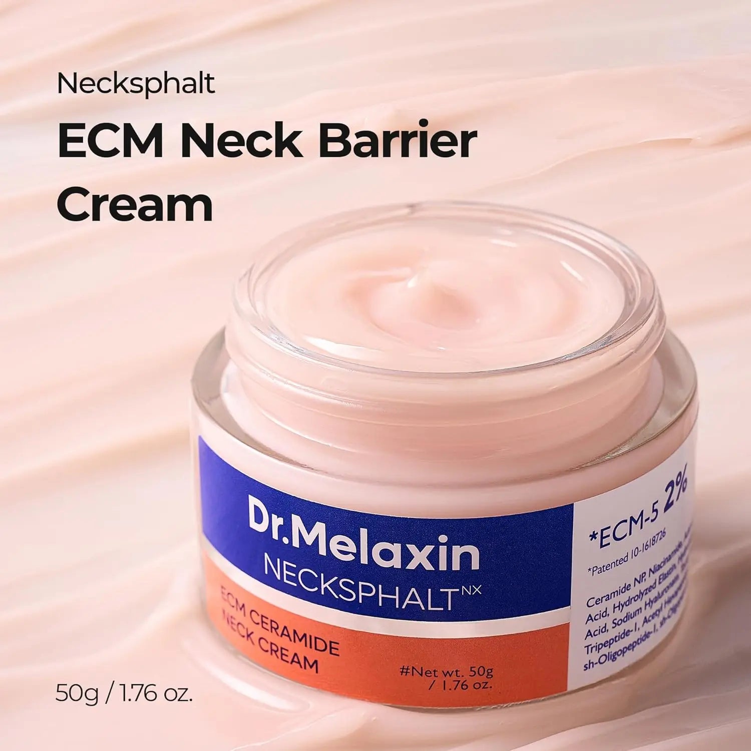 [Dr.Melaxin] Necksphalt ECM Ceramide Neck Cream 50Ml – Firming &amp; Lifting Neck Cream for Wrinkles &amp; Sagging Skin, Ceramide &amp; Collagen for Elasticity &amp; Radiant Glow