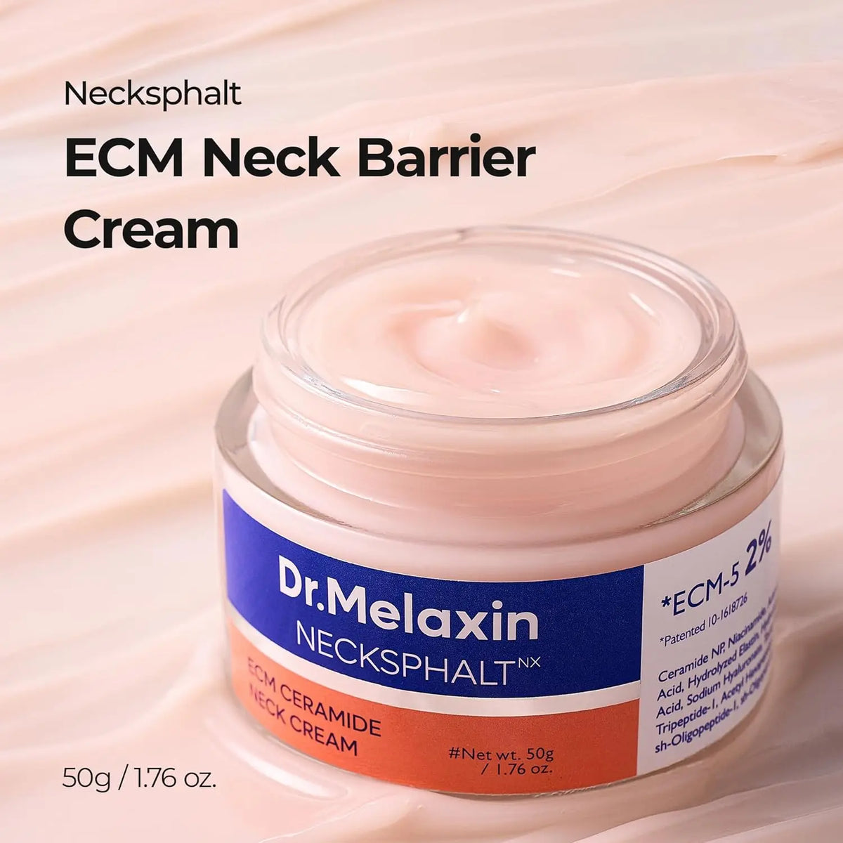 [Dr.Melaxin] Necksphalt ECM Ceramide Neck Cream 50Ml – Firming &amp; Lifting Neck Cream for Wrinkles &amp; Sagging Skin, Ceramide &amp; Collagen for Elasticity &amp; Radiant Glow