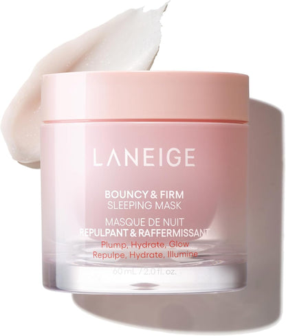 Bouncy and Firm Sleeping Mask: Revitalize, Smooth, Peony &amp; Collagen Complex &amp; Barrier-Boosting Hydration