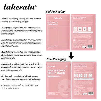 Bio-Collagen Deep Face Mask Shrink Pores Deep Hydrating Overnight Mask Moisturizing Refreshing Brightening Face Skin Care