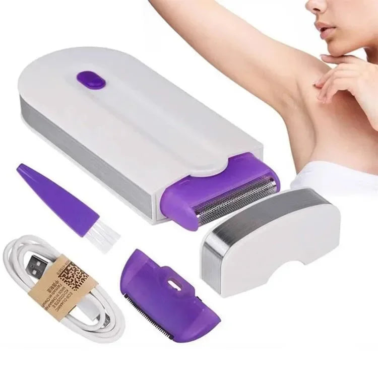 NNEOBA Painless Hair Removal Kit Women Electric Shaver White