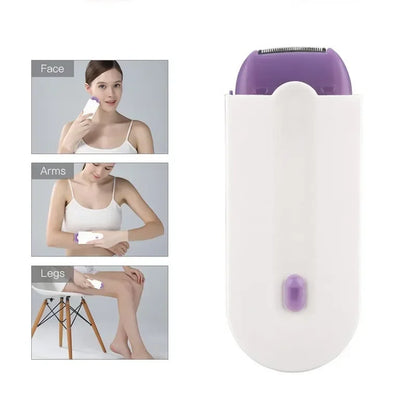 NNEOBA Painless Hair Removal Kit Women Electric Shaver White