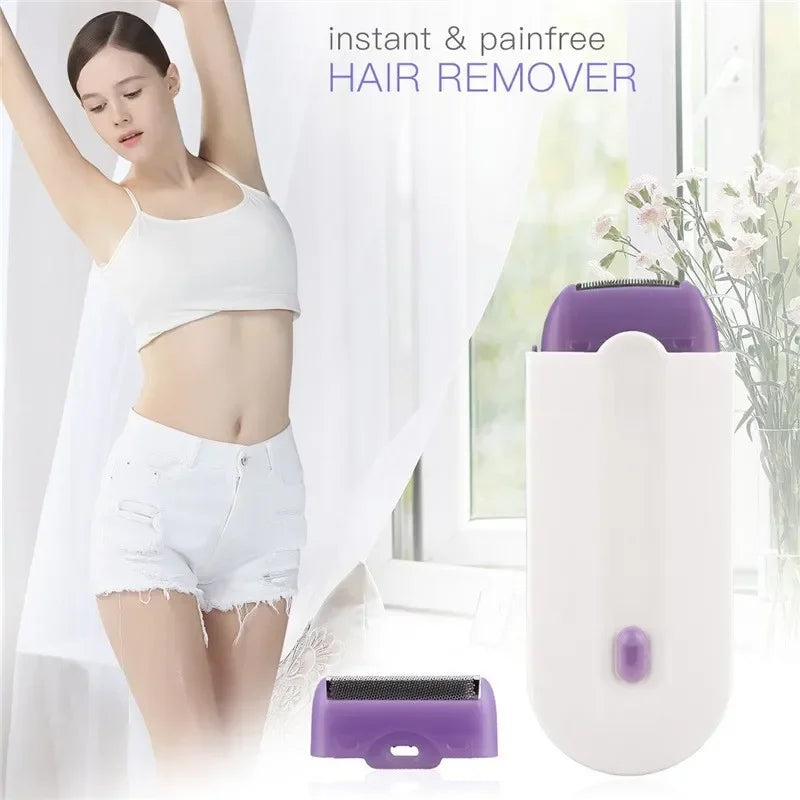 NNEOBA Painless Hair Removal Kit Women Electric Shaver White