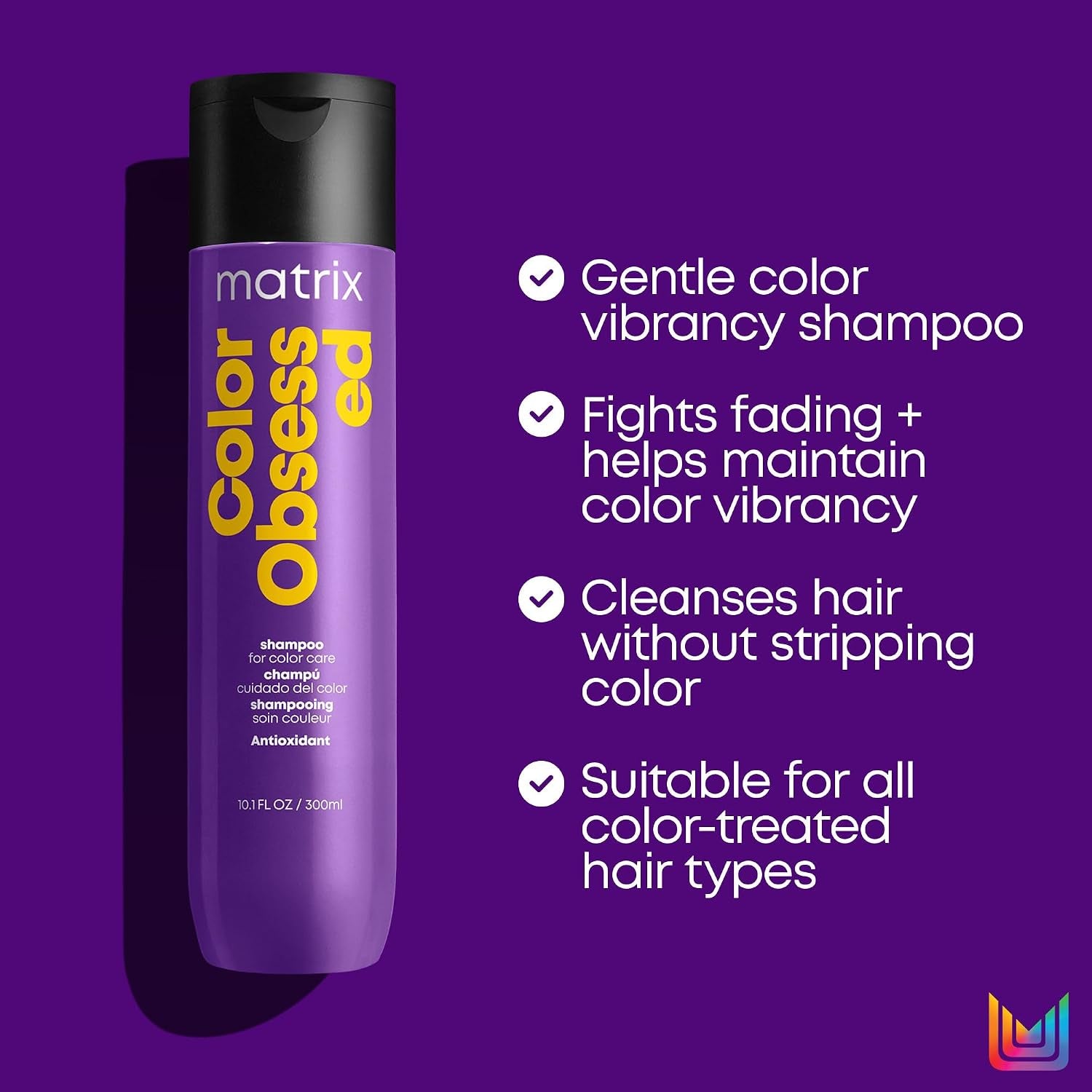 MATRIX Total Results Color Obsessed Antioxidant Shampoo | Enhances Hair Color &amp; Prevents Fading | for Color Treated Hair