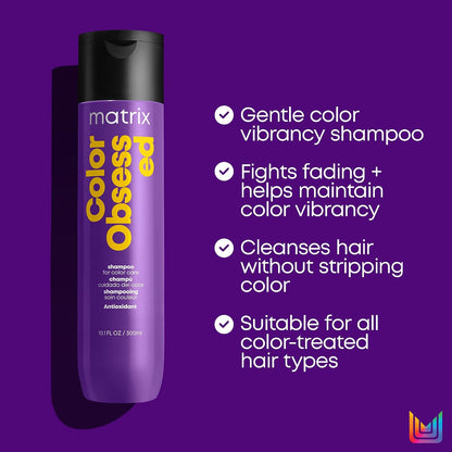 MATRIX Total Results Color Obsessed Antioxidant Shampoo | Enhances Hair Color &amp; Prevents Fading | for Color Treated Hair