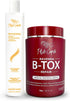 Ibelli Capelli Kit Ravenna Btox Mask Repair 1Kg35.02 Oz anti Residue Shampoo 300Ml10.1 Fl.Oz