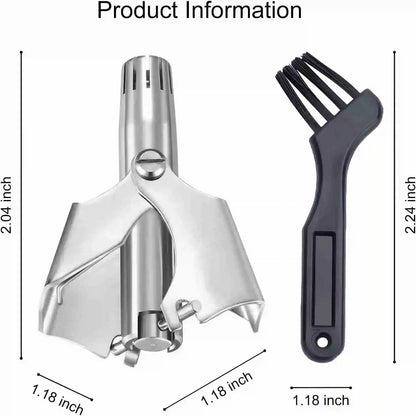 Nose Hair Ear Trimmer for Men Stainless Steel Manual Washable Portable Tondeuse Nez Hair Remover Nose Vibrissa Razor Shaver