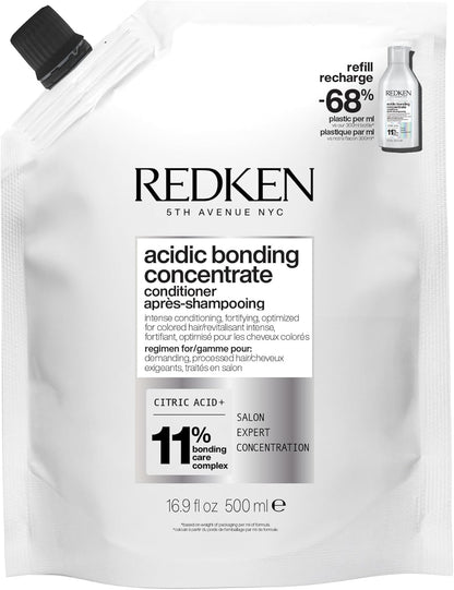 Redken Acidic Bonding Concentrate | Hydrates &amp; Moisturises | for Damaged Hair | Strength Repair | Less Breakage | Suitable for Coloured Hair