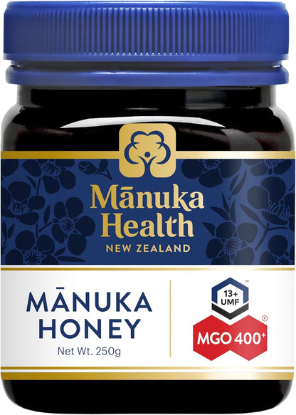 UMF 13+/MGO 400+ Manuka Honey (250G/8.8Oz) | Superfood, Authentic Raw Honey from New Zealand