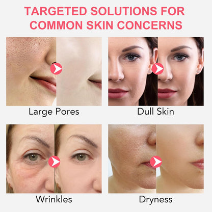 Bio-Collagen Real Deep Mask, Hydrating Overnight Mask, Pore Minimizing, Collagen Overnight Mask for Hydrate, Brighten, Shrink Pores, Soothe, Repair, Korean Face Mask (4P) (Pink)