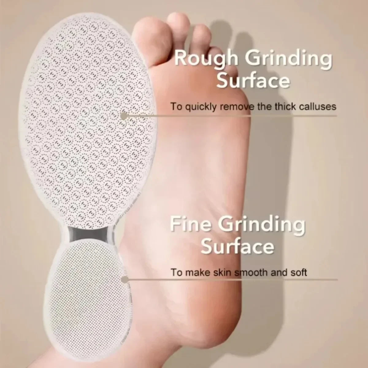 Nano Glass Foot File Double-Sided Exfoliating Foot Grinder Hard Dead Skin Callus Remover Foot Scrubber Pedicure Feet Care Tool