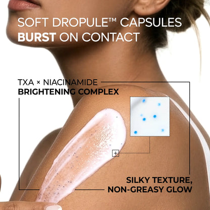 [Dr.Melaxin Official] 2-Step Smoothing Body Glow Routine, Tranexamic Acid Exfoliating Spray &amp; Niacinamide Capsule Cream for Dark Spots &amp; Hyperpigmentation