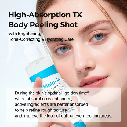 [Dr.Melaxin Official] 2-Step Smoothing Body Glow Routine, Tranexamic Acid Exfoliating Spray &amp; Niacinamide Capsule Cream for Dark Spots &amp; Hyperpigmentation