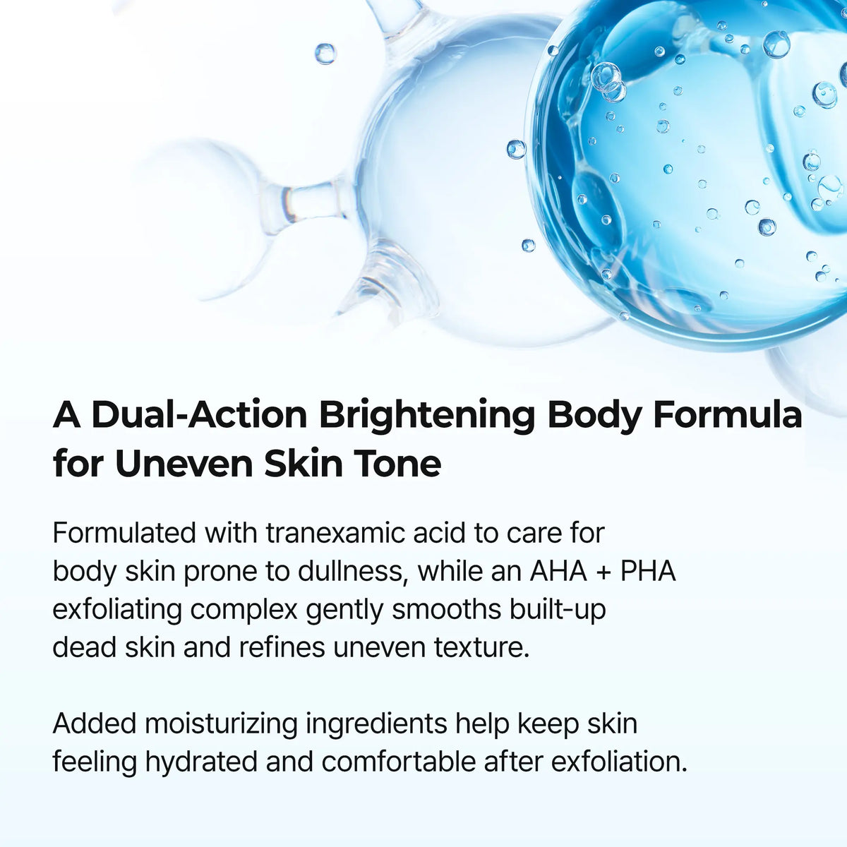 [Dr.Melaxin Official] 2-Step Smoothing Body Glow Routine, Tranexamic Acid Exfoliating Spray &amp; Niacinamide Capsule Cream for Dark Spots &amp; Hyperpigmentation