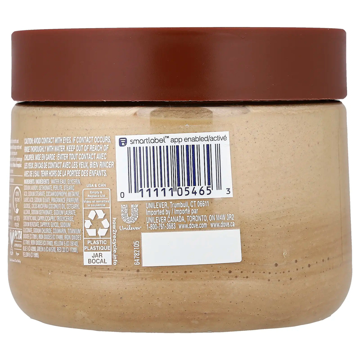 Dove Body Scrub, Brown Sugar &amp; Coconut Butter, 15 Oz (425 G)