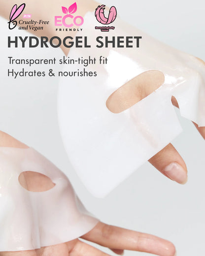 DERMAL Collagen Hydrogel Melting Jelly Gel Mask 4Ea - Korean Overnight Face Mask - Deep Hydration, Skin Firming, and Wrinkle Care for Glassy Skin - Korean Skincare
