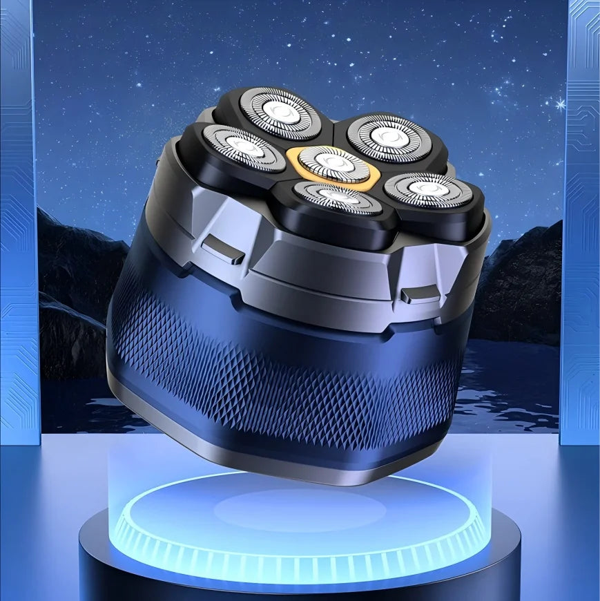 Electric Head Shaver for Bald Men 6D Magnetic Razor Hair Trimmer Rechargeable LED Waterproof Face Hair Cutting