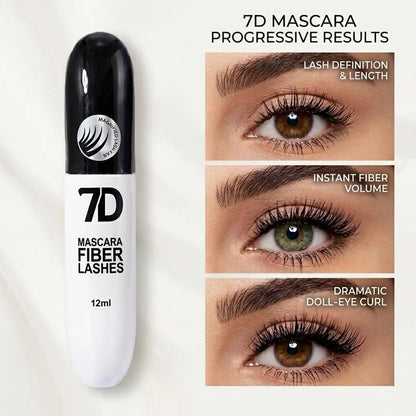 7D Silk Fiber Mascara, Single Item, Waterproof Volumizing &amp; Lengthening Mascara, 24-Hour Wear for Flawless Lashes, Beginner-Friendly Beauty Product for All Skin Types, Gift, Water Proof, Cosmetic, Beauty Products, Mascara Volume and Length