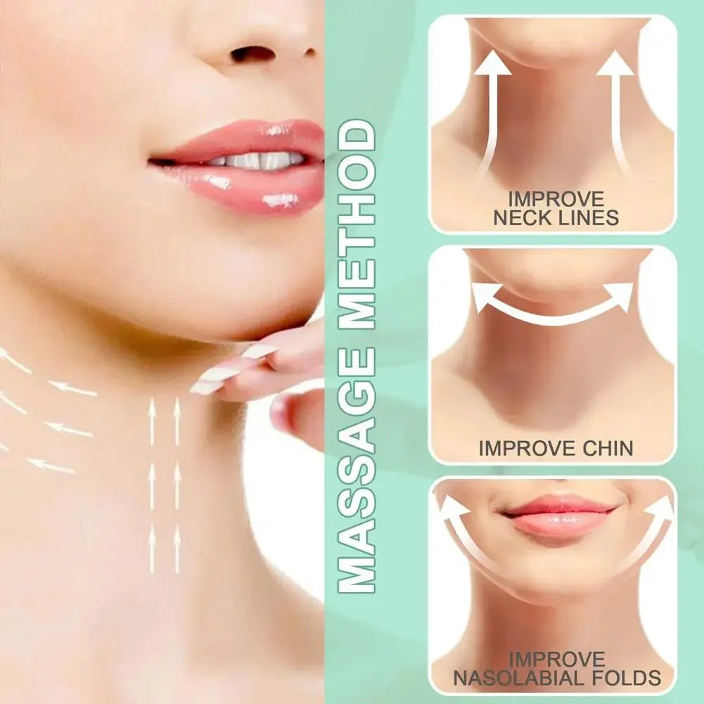 neck wrinkle cream and massage roller