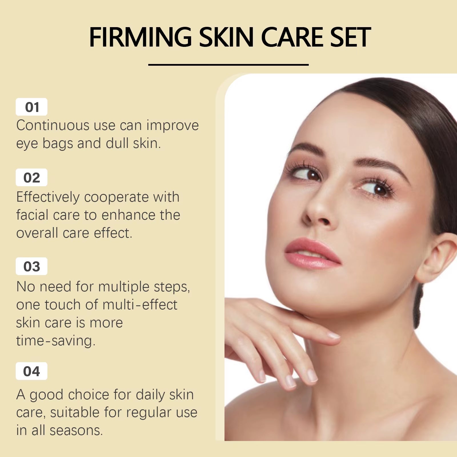 AH-8 Neck Eye Care Set Electric Massage Eye Cream Neck Firming Lotion Smooth Fine Lines Moisturize Tighten Revitalizing Skincare