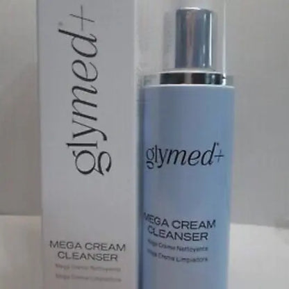Glymed Mega Cream Cleanser, Gentle Facial Wash with Silky, Smooth Formula, Shea, Sunflower &amp; Rosemary Infused Skincare (6.75 Oz/200 Ml, US-GM-057R), Olive