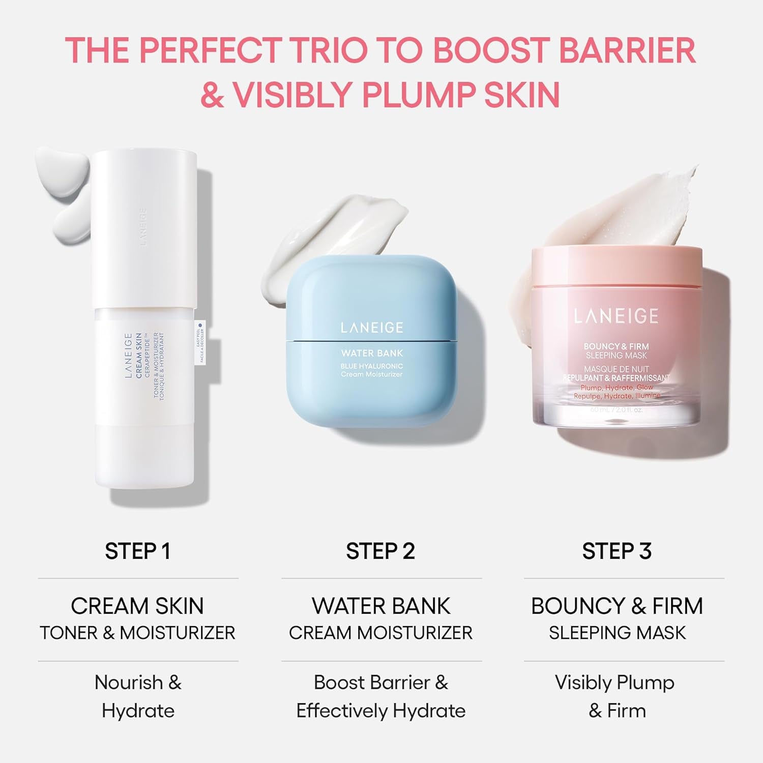 Bouncy and Firm Sleeping Mask: Revitalize, Smooth, Peony &amp; Collagen Complex &amp; Barrier-Boosting Hydration