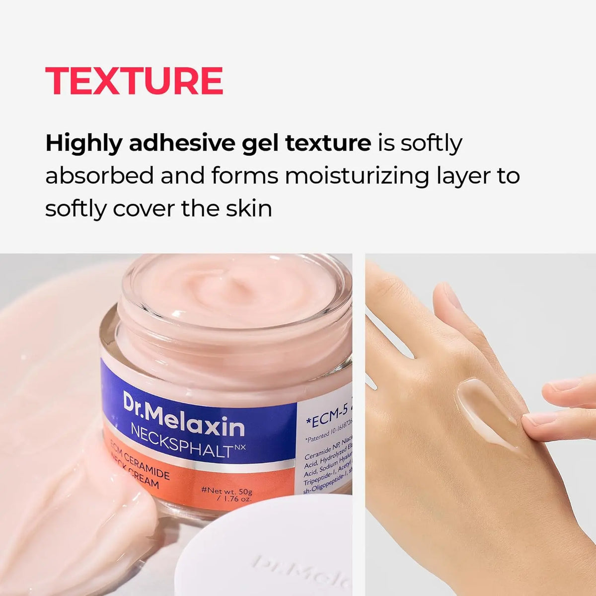 [Dr.Melaxin] Necksphalt ECM Ceramide Neck Cream 50Ml – Firming &amp; Lifting Neck Cream for Wrinkles &amp; Sagging Skin, Ceramide &amp; Collagen for Elasticity &amp; Radiant Glow