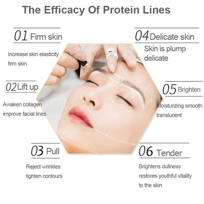 Protein Thread Lifting Set Face Filler Absorbable Collagen Protein Thread Firming Anti-Aging Smoothing Firming Moisturizing