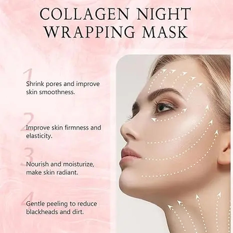 Collagen Peel off Facial Mask to Enhance Skin Elasticity &amp; Minimize Pores, Gentle Deep Cleansing Mask Removes Blackheads and Excess Facial Oil for Long-Lasting Radiant Complexion