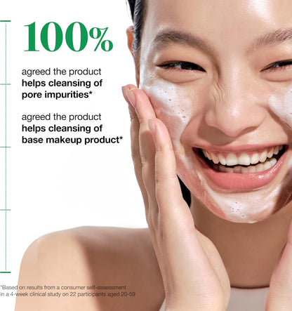 Heartleaf Quercetinol Pore Deep Cleansing Foam, Face Wash for Pore Refining Cleanser, Hydrating Daily Facial Cleanser for Double Cleansing, Gentle Foaming with BHA, Korean Skincare, 5.07 Fl.Oz