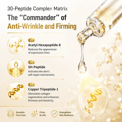 Silk Peptide Collagen Ampoule Serum 55ML | Lightweight Hydrating Face Treatment for Smooth Soft Skin Feel Elasticity Support Texture Care and Healthy Looking Glow Morning Night Skincare Routine Gift Choice Valentines Day Gift for Women